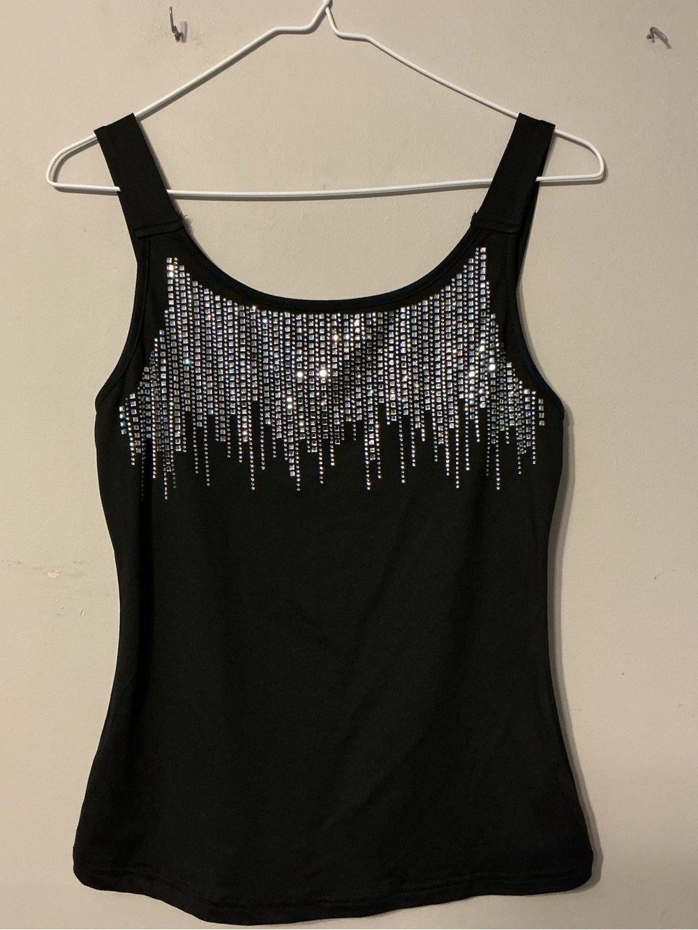 Chicme Black Tank W/ Sequins